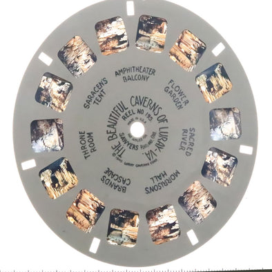 Beautiful Caverns of Luray - Virginia - View-Master Hand-Lettered Reel - vintage (HL-195c) Reels 3dstereo 