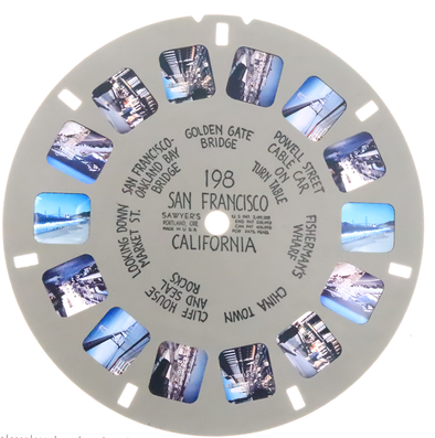 San Francisco, California - View-Master Hand-Lettered Reel - vintage - (HL-198n)