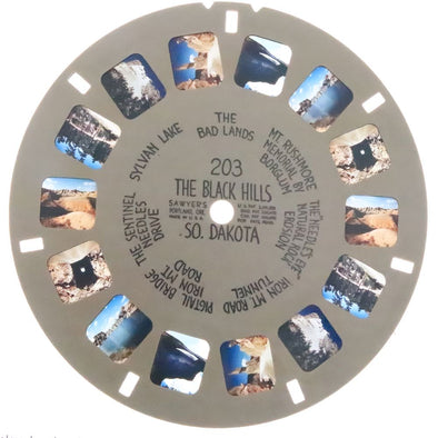 Black Hills, South Dakota - View-Master Hand-Lettered Reel - vintage - (HL-203n) 3dstereo 