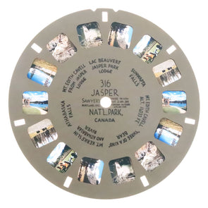 Jasper Nat'l Park, Canada - View-Master Hand-Lettered Reel - vintage - (HL-316nx) White Hand Lettered Reel 3dstereo 