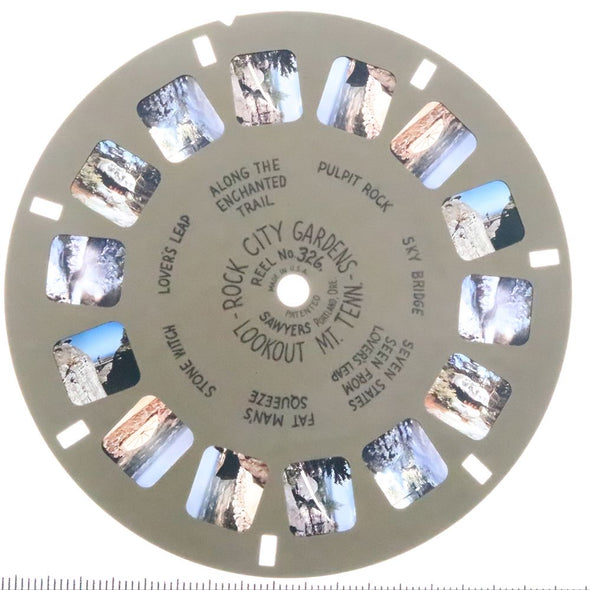 Rock City Gardens - View-Master Hand Lettered Reel - vintage - (HL-326c) Reels 3dstereo 