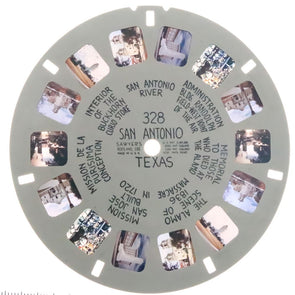 San Antonio, Texas - View-Master Hand Lettered Reel - vintage - (HL-328n) Reels 3dstereo 