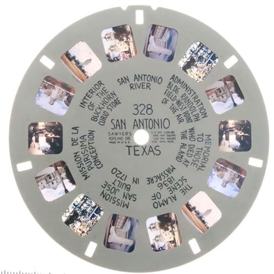 San Antonio, Texas - View-Master Hand Lettered Reel - vintage - (HL-328n) Reels 3dstereo 