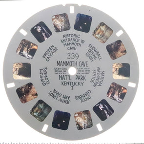 Mammoth Cave Nat'l Park Kentucky I - View-MasterHand Letter Reel - vintage - (HL-339n) Reel 3dstereo 