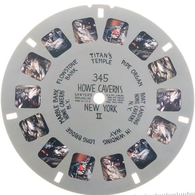 Howe Caverns - View-Master Hand-Lettered Reel - 1944 - vintage - (HL-345n) Reel 3dstereo 