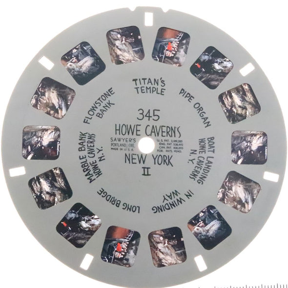 Howe Caverns - View-Master Hand-Lettered Reel - 1944 - vintage - (HL-345n) Reel 3dstereo 