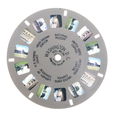 Washington. D.C. - Government Buildings - View-Master - Vintage Hand Lettered Reel (HL-136c) Reels 3dstereo 