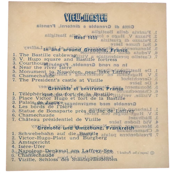 5 ANDREW - Arround Grenoble, France - View-Master Single Reel - 1959 - vintage - 1452 Reels 3dstereo 