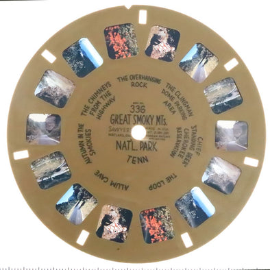 Great Smoky Mts. Nat'l Park - View-Master Buff Reel - vintage - (BUF-336n) Reel 3dstereo 