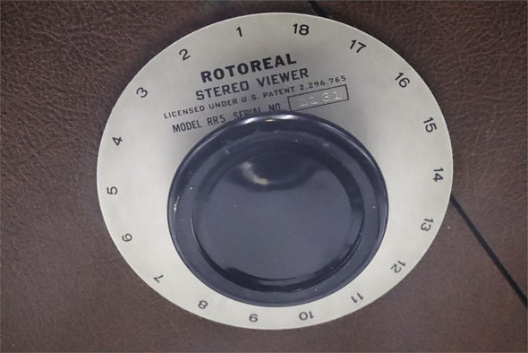 Rotoreal Stereo Multi-Slide Table Top Viewer - for Realist format stereo slides - vintage 3dstereo 