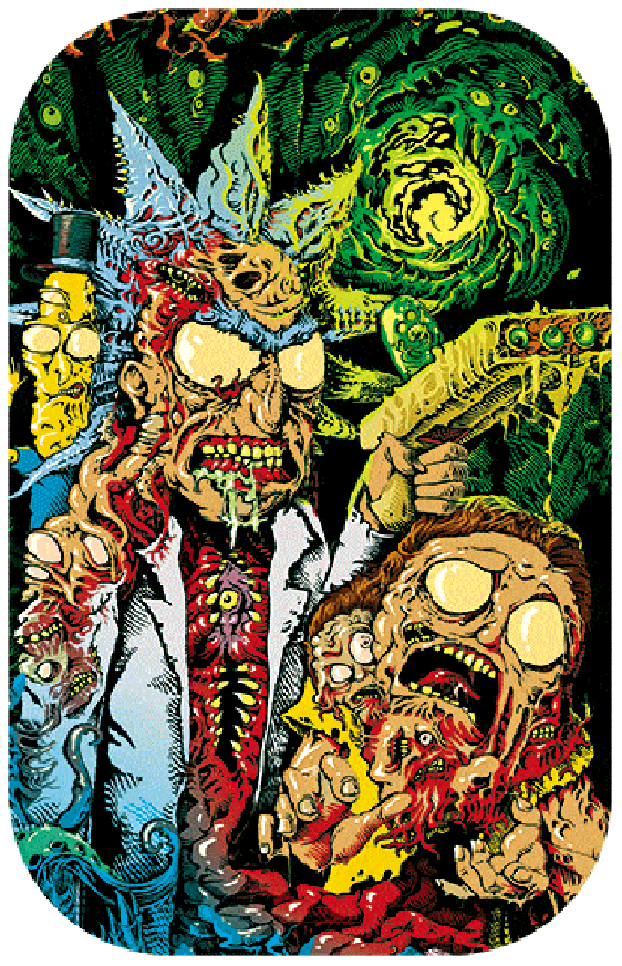 rick and morty monsters Rick & Morty Monsters - 3D & Flicker Lenticular Poster - 12x16