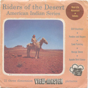 9 ANDREW - Riders of the Desert - View-Master 3 Reel Economy Packet - vintage - 771-A,B,C-S3 Packet 3Dstereo 