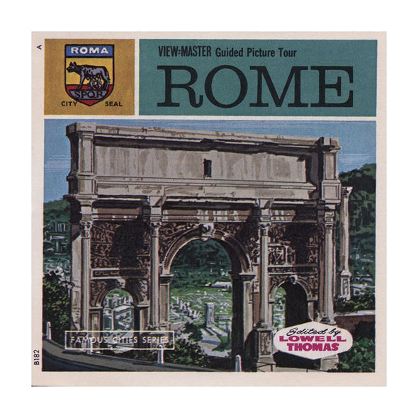 10 ANDREW - Rome - View-Master 3 Reel Economy Packet - vintage - B182-G1 Packet 3dstereo 