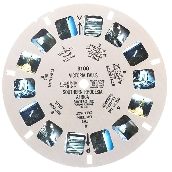 Southern Africa - View-Master 3 Reel Packet - 1948 - vintage - 3029,3001,3100-S3 Packet 3dstereo 