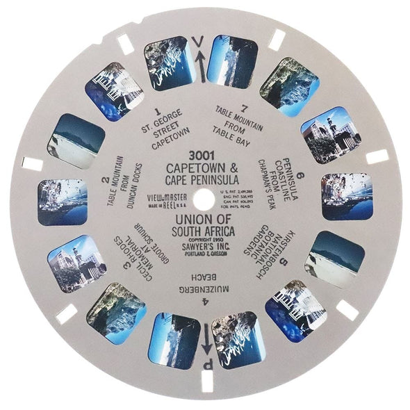 Southern Africa - View-Master 3 Reel Packet - 1948 - vintage - 3029,3001,3100-S3 Packet 3dstereo 