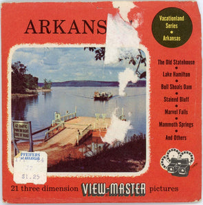 Arkansas - View-Master 3 Reel Packet - 1950s Views - Vintage - (BARG-AR-S3) Packet 3Dstereo 