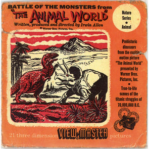 Animal World - Battle of The Monsters - View-Master 3 Reel Packet - vintage - S3D Packet 3dstereo 