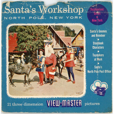 Santa's Workshop North Pole, New York - View-Master 3 Reel Packet - 1950s views - vintage - (BARG-SANWOR-S3) Packet 3dstereo 