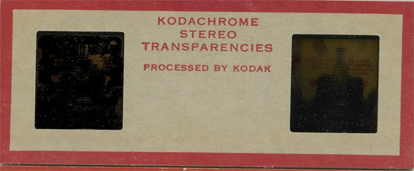 4 ANDREW - Writer Louis Shellbach Stereo Slide - Original 5Perf Realist Kodachrome Mount - vintage 3dstereo 