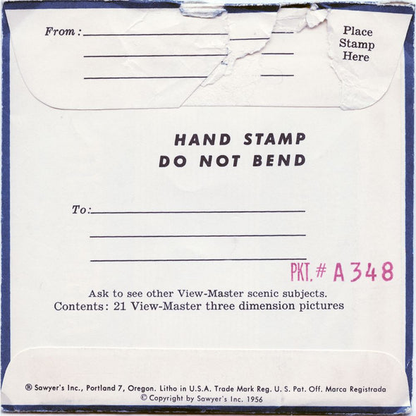 11 ANDREW - Salt Lake City - View-Master 3 Reel Packet - vintage - 121-A,B,C-S3 Packet 3dstereo 