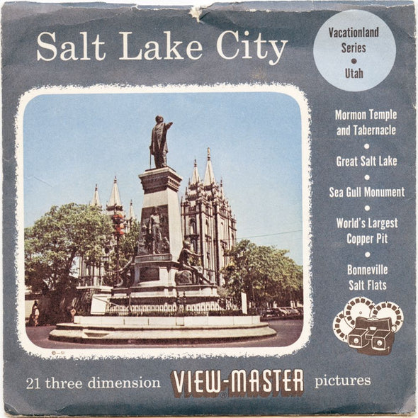 11 ANDREW - Salt Lake City - View-Master 3 Reel Packet - vintage - 121-A,B,C-S3 Packet 3dstereo 