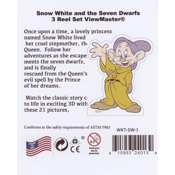 Snow White - View-Master 3 Reel Set - ECONOMY GRADE WKT 3dstereo 