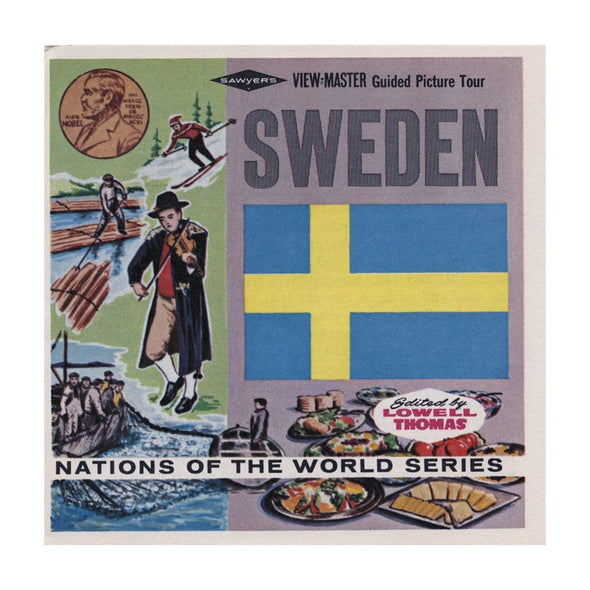 10 ANDREW - Sweden - View-Master 3 Reel Packet - vintage - B151-G1 Packet 3dstereo 