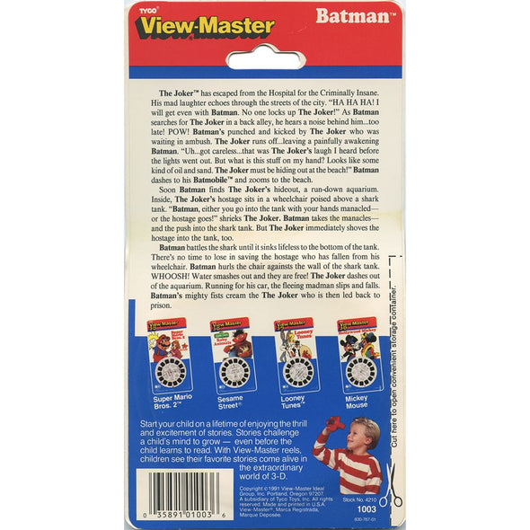 Batman - Joker's Wild - View-Master 3 Reel Set on Card - NEW - 1003 VBP 3dstereo 