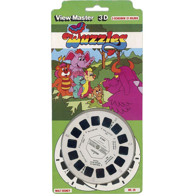 Wuzzles - View-Master 3 Reel Set on Card - 1054-D - NEW VBP 3dstereo 