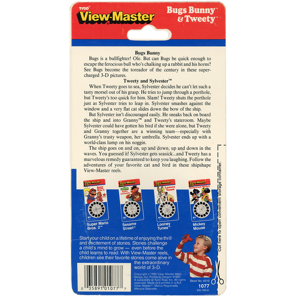 Bugs Bunny and Tweety - View-Master 3 Reel Set on Card  - NEW