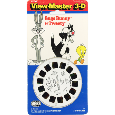 Bugs Bunny and Tweety - View-Master 3 Reel Set on Card  - NEW