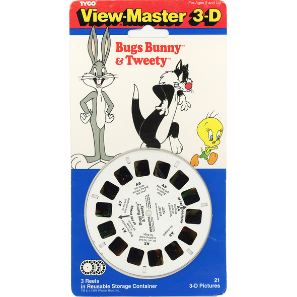 Bugs Bunny and Tweety - View-Master 3 Reel Set on Card  - NEW