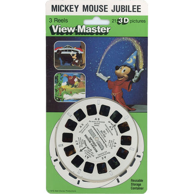 Mickey Mouse Jubilee - View-Master 3 Reel Set on Card - NEW VBP 3dstereo 
