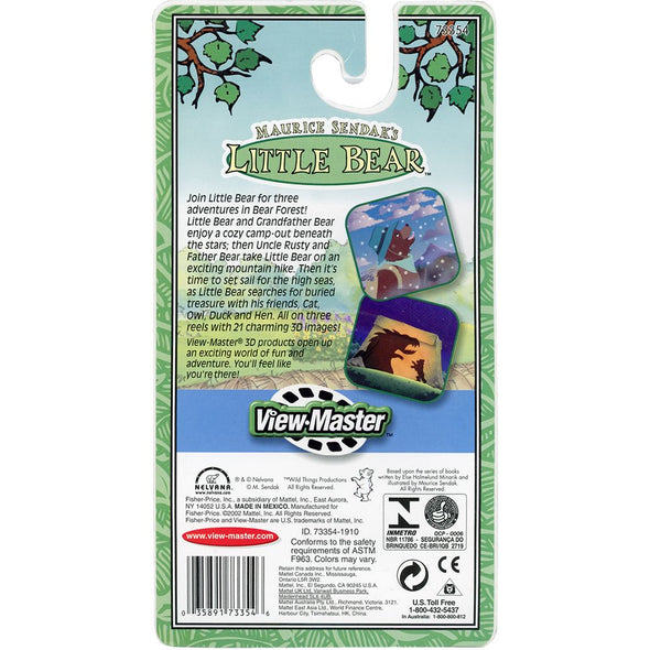 Little Bear - Maurice Sendak's - View-Master 3 Reel Set on Card - NEW VBP 3dstereo 