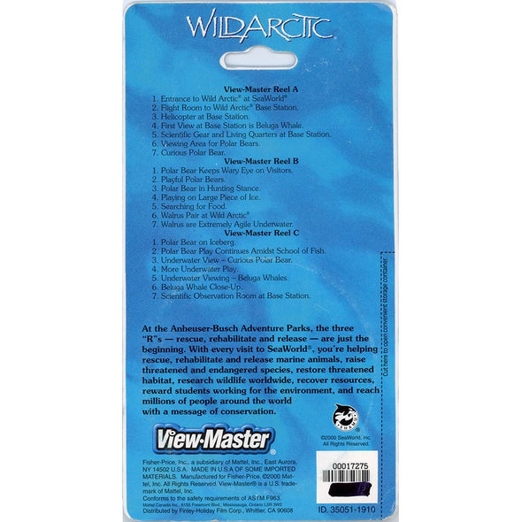 Sea World Wildarctic - View-Master 3 Reel Set on Card - 2000 - NEW VBP 3dstereo 