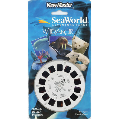 Sea World Wildarctic - View-Master 3 Reel Set on Card - 2000 - NEW VBP 3dstereo 