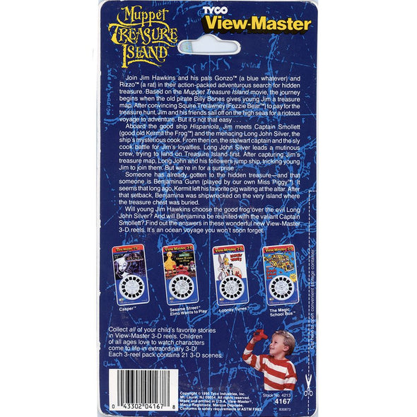Muppet Treasure Island - ViewMaster 3 Reel Set on Card - 1995 - NEW VBP 3dstereo 