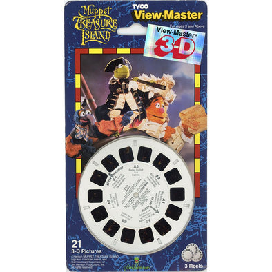Muppet Treasure Island - ViewMaster 3 Reel Set on Card - 1995 - NEW VBP 3dstereo 