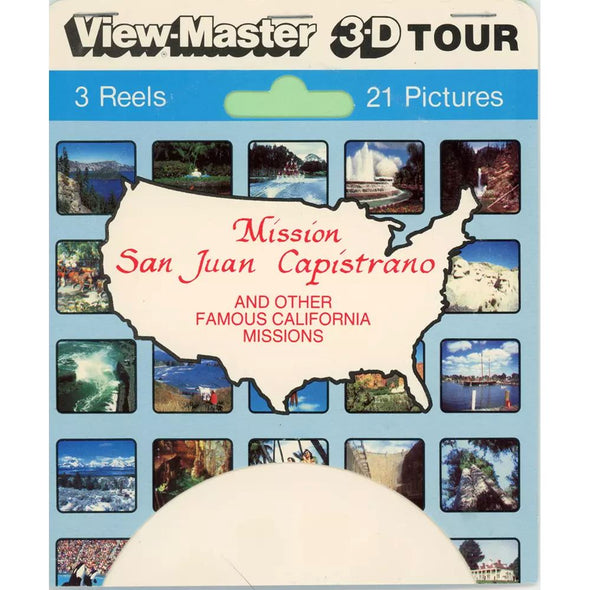 5 ANDREW - Mission San Juan Capistrano - View-Master 3 Reel set on card - vintage - 5431 VBP 3dstereo 