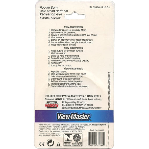 Hoover Dam - View-Master 3 Reel Set on Card - NEW - (VBP-5486) VBP 3dstereo 