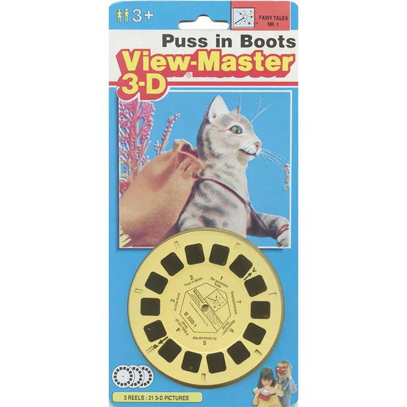 5 ANDREW - Puss in Boots - View-Master Single Reel on Card - vintage - B320-E VBP 3dstereo 