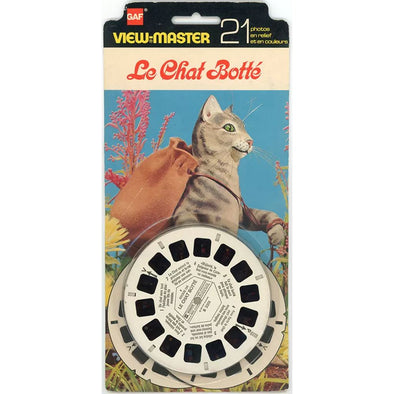 5 ANDREW - Le Chat Botté - View-Master 3 Reel Set on Card - Unopened - vintage - BB320-123F VBP 3dstereo 