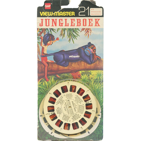10 ANDREW - Jungleboek - View-Master 3 Reel Set on Card - unopened - BB363-123N VBP 3dstereo 