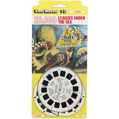 20,000 Leagues Under the Sea - View-Master 3 Reel set on Card - BB370E - NEW VBP 3Dstereo 