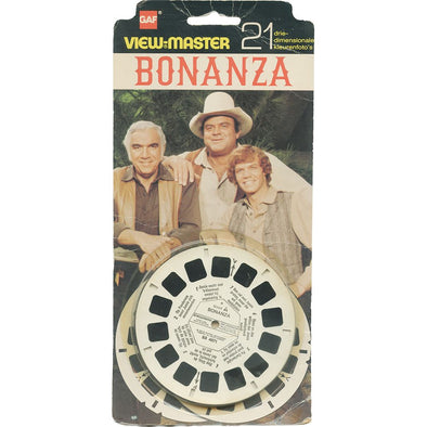 10 ANDREW - Bonanza - View-Master 3 Reel Set on Card - unopened - BB487-123-N VBP 3dstereo 