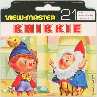 Knikkie - View-Master 3 Reel Set on Card - 1978 - vintage - (BD149-123N) VBP 3dstereo 
