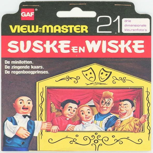 Suske en Wiske - View-Master 3 Reel Set on Card - 1978 - vintage - (BD170-123N) VBP 3dstereo 