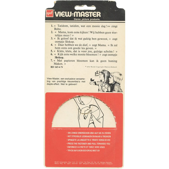 10 ANDREW - Bobo - View-Master Single Reel on Card - opened - BD143-4-N VBP 3dstereo 