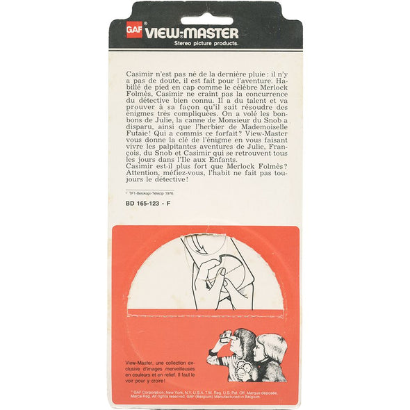 10 ANDREW - Casimir Detective - View-Master 3 Reel Set on Card - opened - BD165-123-F VBP 3dstereo 