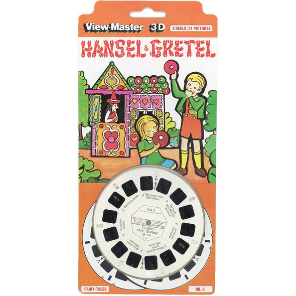 Hansel and Gretel - View-Master 3 Reel set on Card - D107E - NEW VBP 3dstereo 